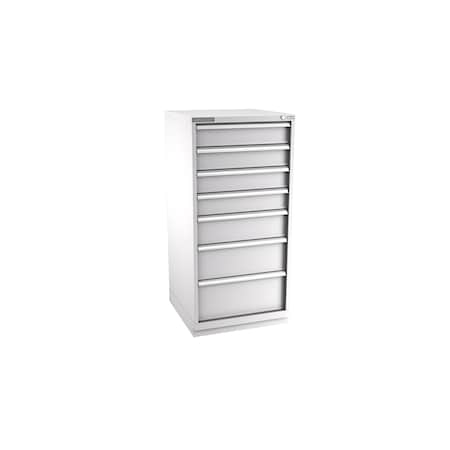 Champion Tool Storage Modular Tool Cabinet, 7 Drawer, Light Gray, Steel, 28 in W x 28-1/2 in D x 59-1/2 in H S27000701ILCFTB-LG